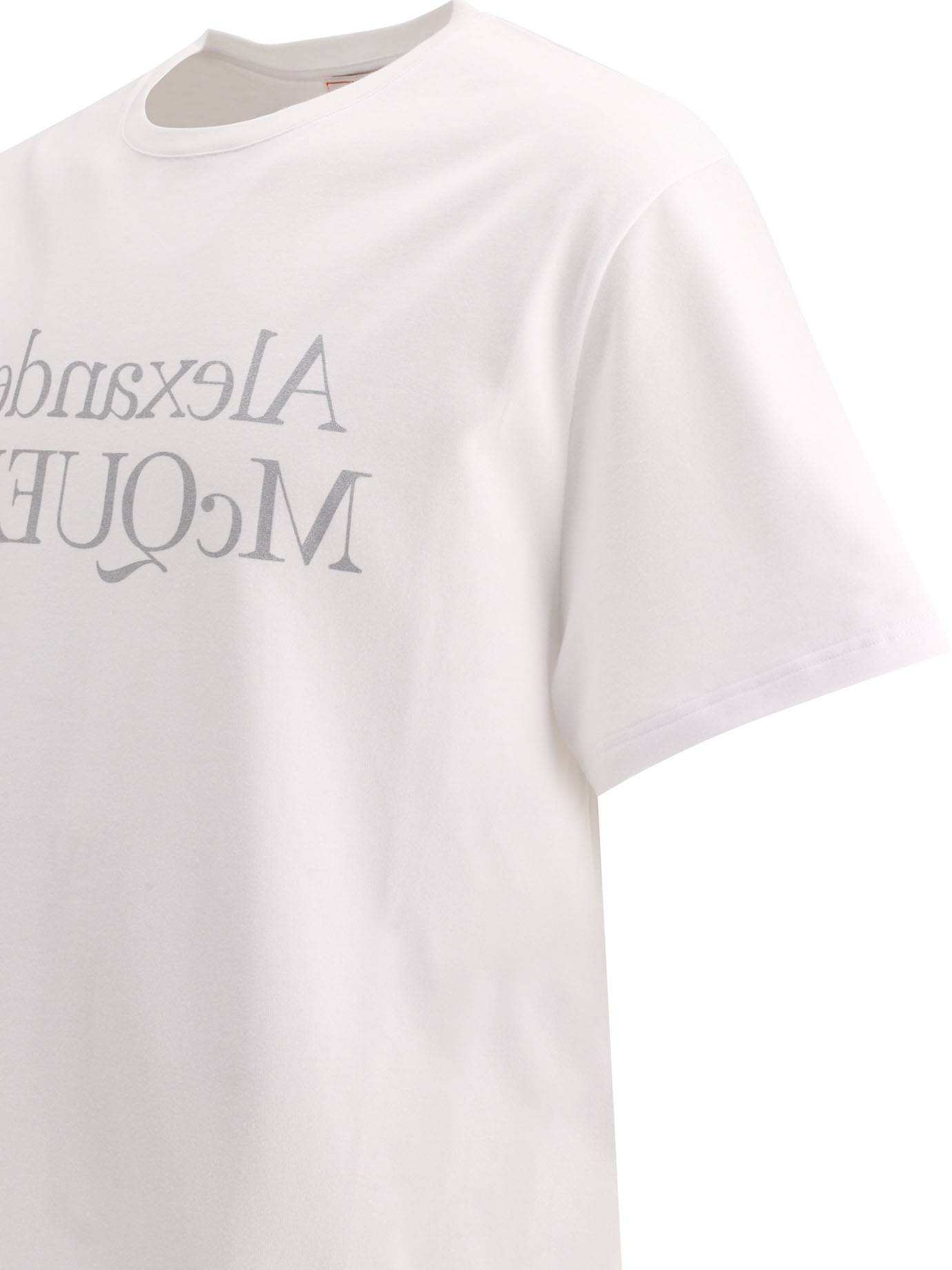 ALEXANDER MCQUEEN White Reflected logo t-shirt